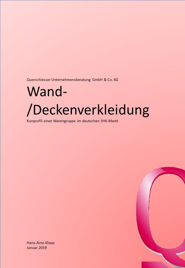 Marktdaten Wand- und Deckenverkleidung