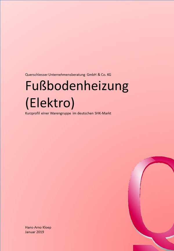 Marktdaten Fußbodenheizung (Elektro)