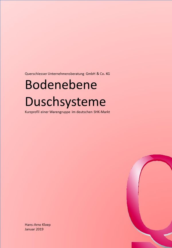 Marktdaten Bodenebene Duschsysteme