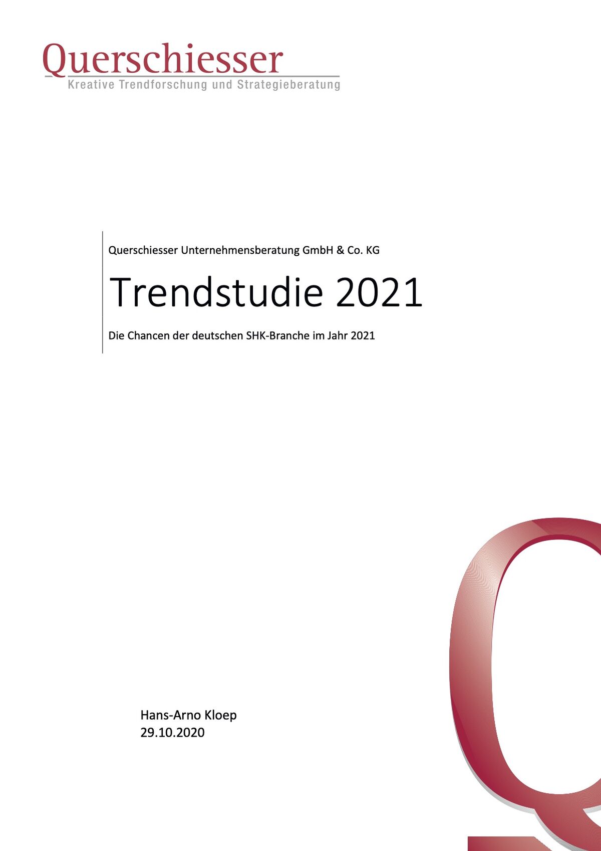2020-10 Trendstudie SHK-Markt 2021